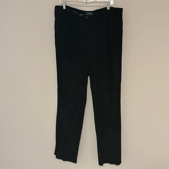 Lauren Ralph Lauren Pants - Lauren Ralph Lauren 100% Leather/Suede straight leg pant size 18